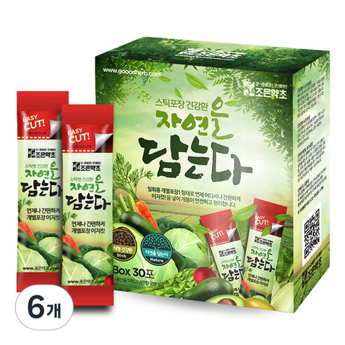 조은약초 프리미엄 부추환 스틱, 6개, 90g