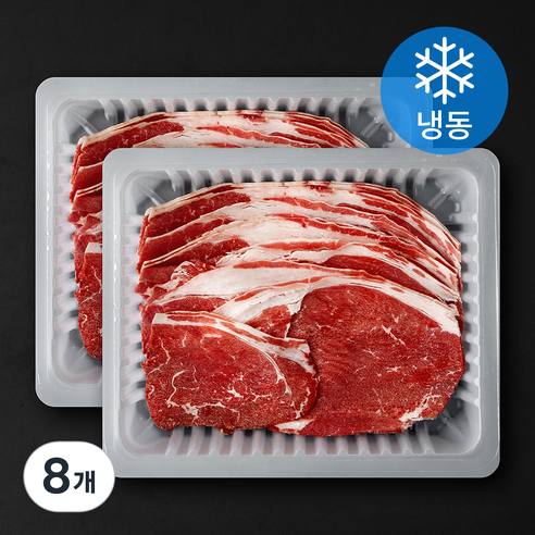 미국산 미트코리아 앞다리살 소불고기용 (냉동), 8개, 350g
