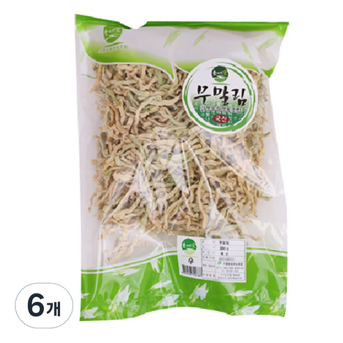 숲자연애 무말림, 300g, 6개