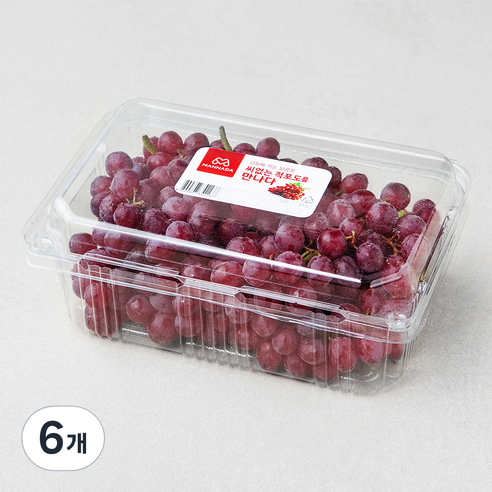 만나다 미국산 씨없는 적포도, 900g, 6개