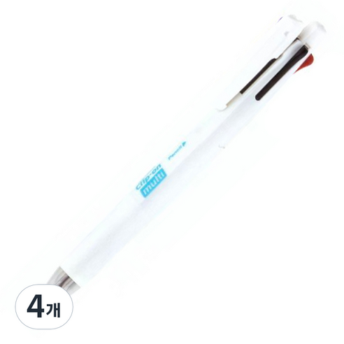 클립온멀티 다색펜 B4SA1, 아이보리, 4개