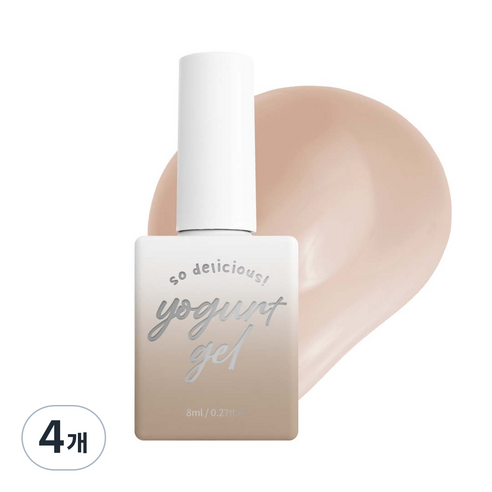 요거트네일 봄꽃엔딩 시럽 젤 8ml, 11 너티베이지, 4개