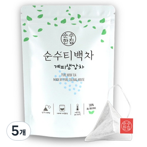 순수한집 계피생강차 티백, 1.2g, 10개입, 5개
