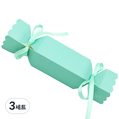 뮤즈 캔디형 선물 상자 10p +리본 20p, 상자(민트), 리본(민트), 3세트