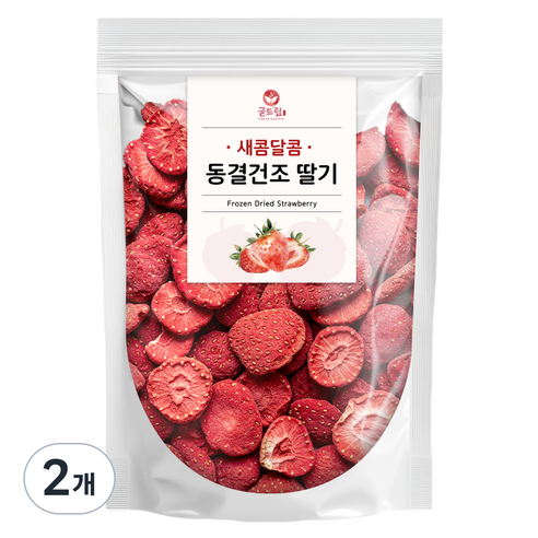 굳드림 동결건조 딸기, 2개, 200g