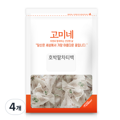 고미네 호박 팥차 티백 50p, 1.5g, 50개입, 4개