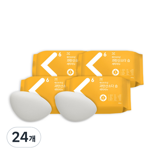 레인보우샵 과탄산소다 솝 세탁비누, 160g, 24개