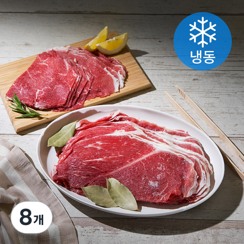 6다이닝 미국산 앞다리살 불고기/샤브샤브용 (냉동), 350g, 8개