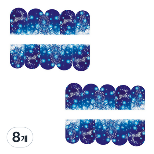 뷰티팝 겨울 에디션 네일스티커 10p, 12, 8개