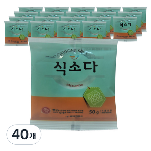 해가원 햇살나래 식소다, 50g, 40개