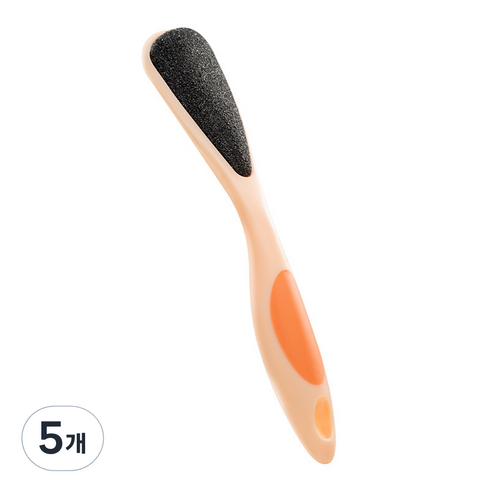 페디큐어 발각질제거기 오렌지, 1개입, 5개