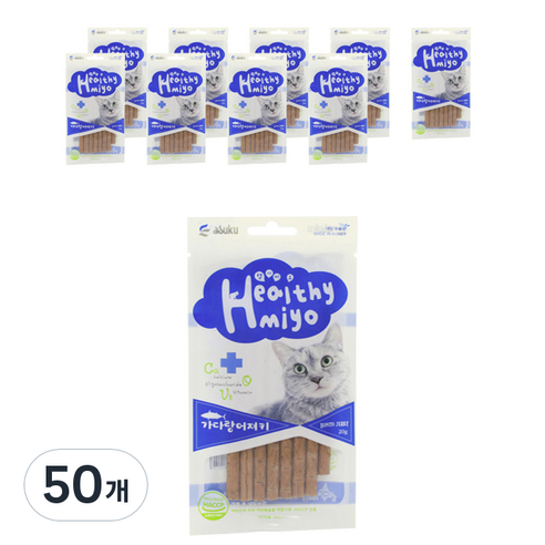아스쿠 헬시묘 져키 20g, 가다랑어, 50개
