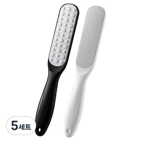 재마로 양면 풋파일 각질 제거기 블랙 + 화이트, 5세트