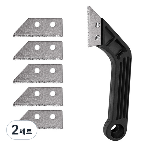 모네스페스 줄눈제거기 검정 + 리필날 5p 세트, 2세트