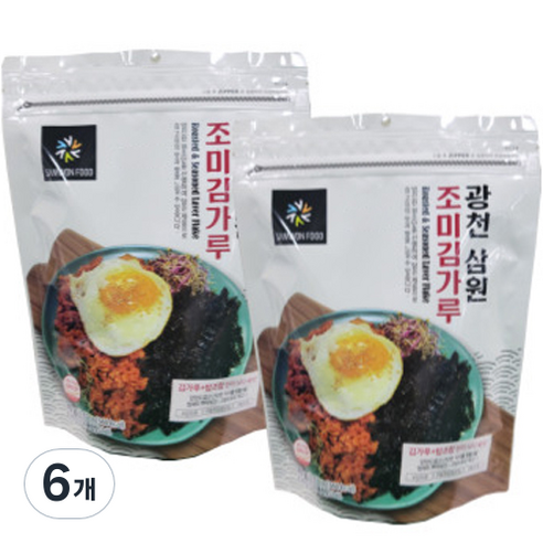 광천삼원푸드 광천 삼원 조미 김가루, 70g, 6개