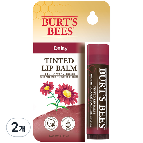 버츠비 틴티드 립 밤, 데이지, 2개, 4.25g