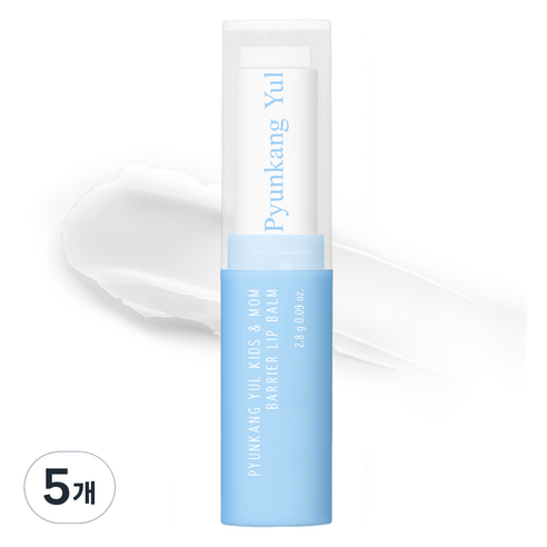 편강율 키즈앤맘 배리어 립밤, 무향, 2.8g, 5개
