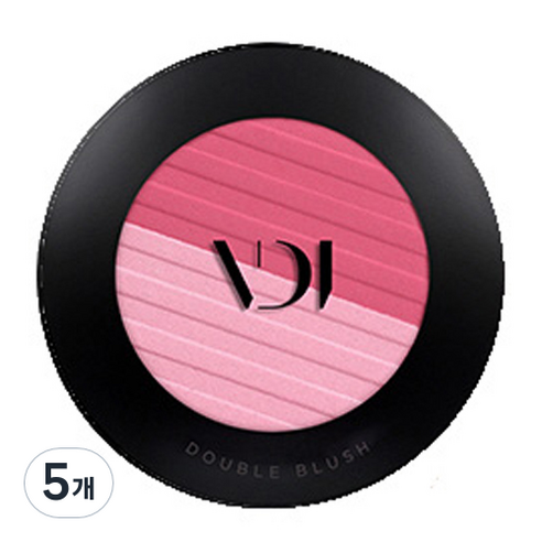 비디보브 더블 블러쉬 3g, 02 핑크, 5개