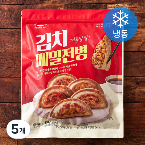풀무원 김치 메밀전병 (냉동), 500g, 5개