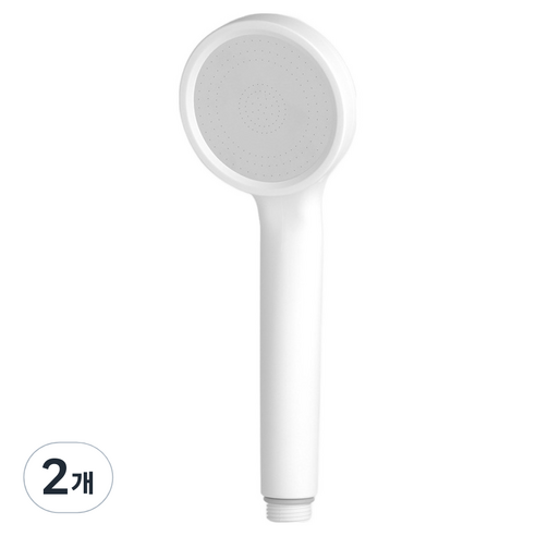 퓨어수 1기능 샤워헤드, 무광화이트, 2개