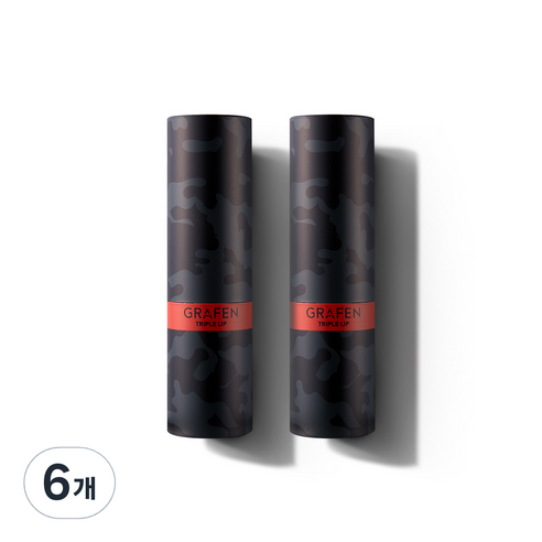 그라펜 트리플 컬러 남성 립밤 4.3g, 혼합색상, 6개