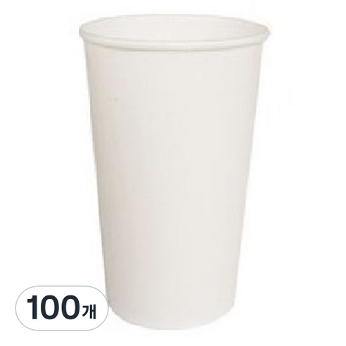 무지 종이컵 400ml, 1개입, 100개