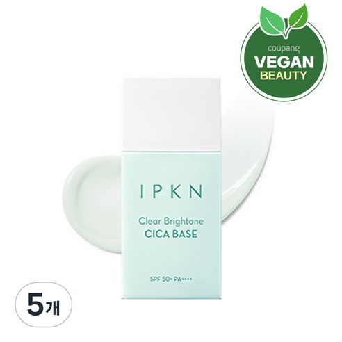 입큰 클리어 브라이톤 시카 베이스 SPF50+ PA++++ 35ml, CICA, 5개