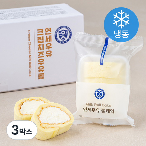 연세우유 크림치즈 우유롤 (냉동), 390g, 3박스