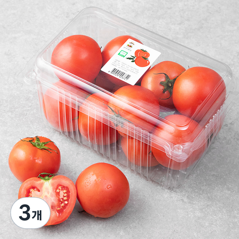 광식이농장 GAP 인증 완숙토마토, 2kg, 3팩