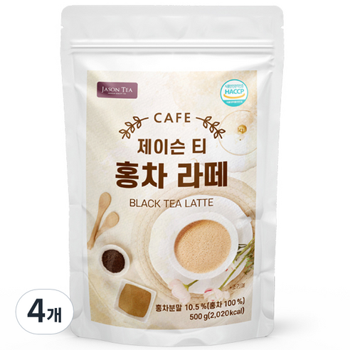 제이슨티 홍차 라떼분말, 500g, 1개입, 4개