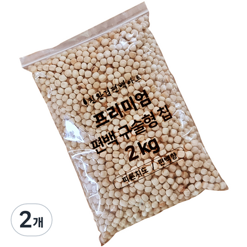 편백아트 프리미엄 편백 구슬형 칩, 2개, 2kg