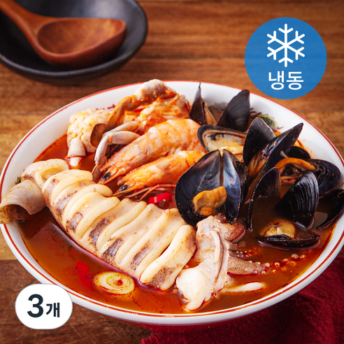 통오징어 짬뽕탕 (냉동), 540g, 3개