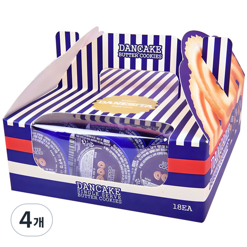 다네시타 댄케이크 버터쿠키 싱글서브, 324g, 4개
