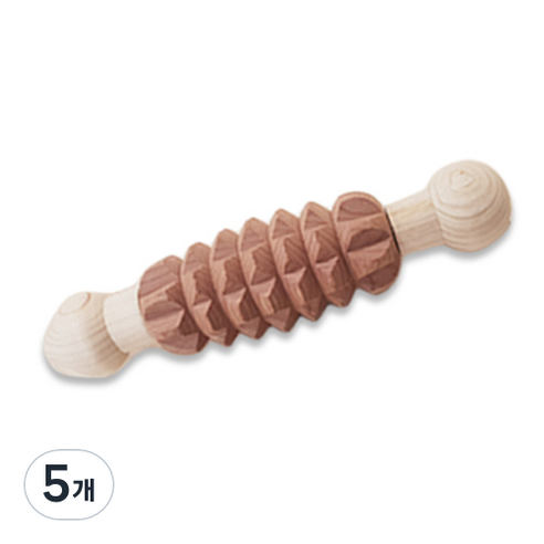 편백아트 편백&향나무 손지압기, 5개, 혼합 색상