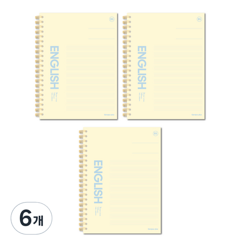더오픈하우스 캠퍼스 플러스 유광엠보 영어노트 B5 23-7362, IVORY, 6개
