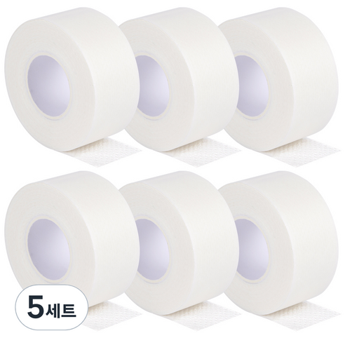 코멧 셔츠 모자 오염 방지 테이프 5m 화이트, 5세트