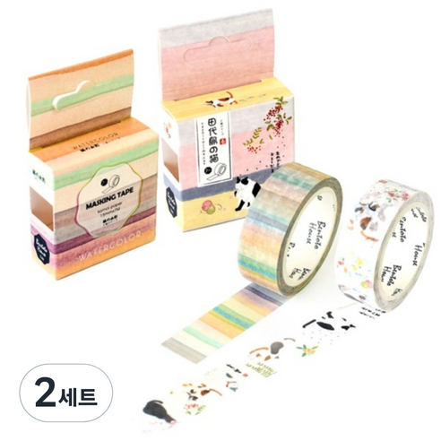 라이프포인트 마스킹 테이프 S1002 세트, S1002, S1010, 2세트