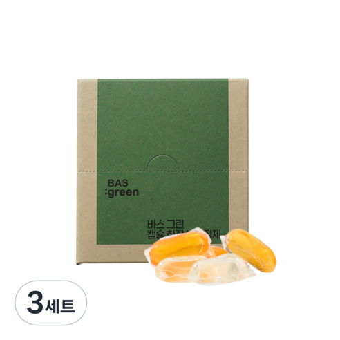 BAS 그린 캡슐 화장실 세정제 6p, 16g, 3세트