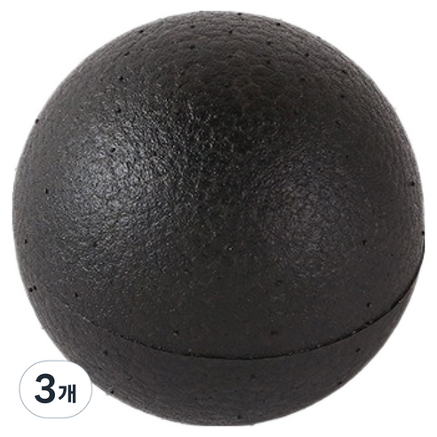 타이디홈 시원한 휴대용 괄사용품 단일 공 8cm, 3개, 블랙