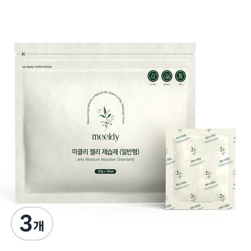 무아스 미클리 젤리 제습제 일반형 30p, 3개