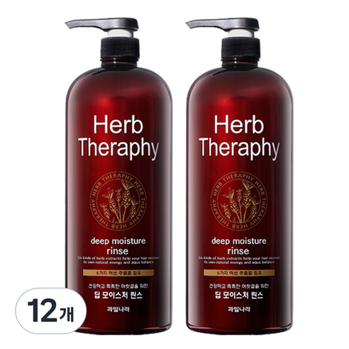 허브테라피 딥 모이스처 린스, 1500ml, 12개