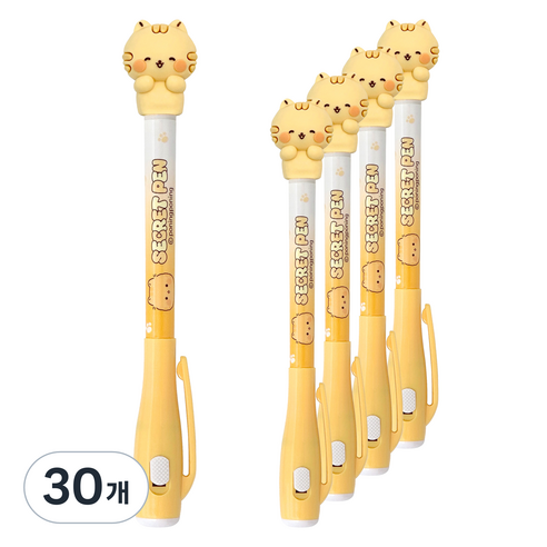 iiGEN 우옹이 비밀펜, 옐로우 고양이, 30개