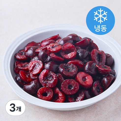 웰프레쉬 체리 반태 (냉동), 3개, 1kg