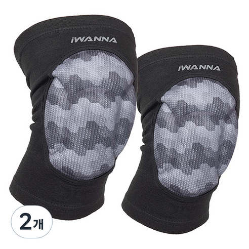 아이워너 멀티쿠션 보호대 무릎 세트, 카모, 2개