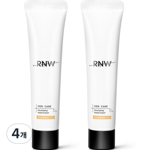 알엔더블유 고보습 더케어 너리싱 핸드크림 튜브 머스크향, 4개, 35ml