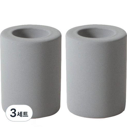 레이지소사이어티 규조토 미니 홀더, 다크그레이, 다크그레이, 3세트