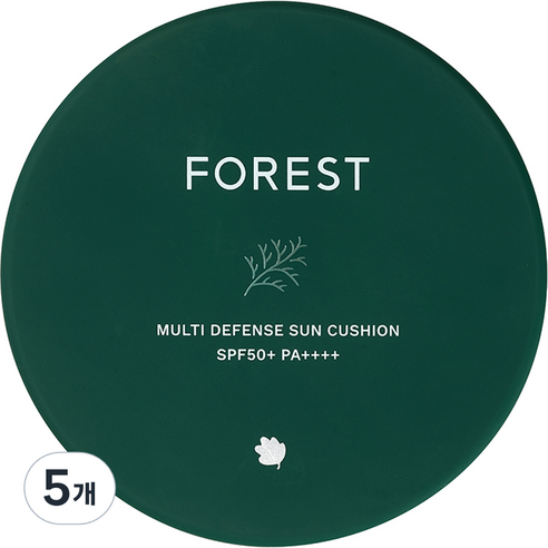 그린핑거 포레스트 멀티디펜스 선쿠션 SPF50+ PA++++, 13g, 5개
