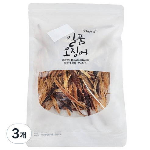 더먹다 일품 오징어, 150g, 3개