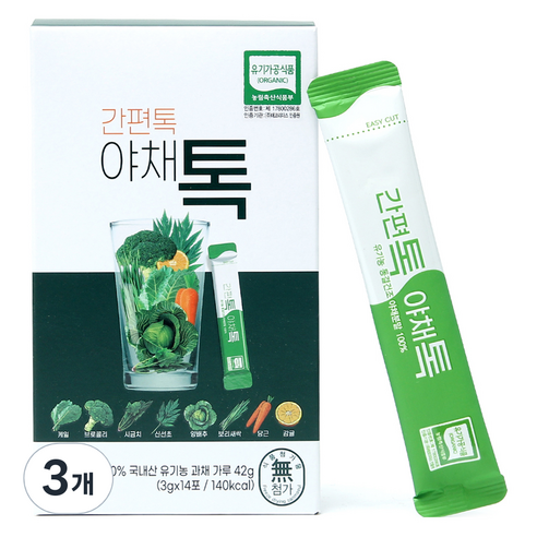 산마을 간편톡 야채톡 14p, 42g, 3개