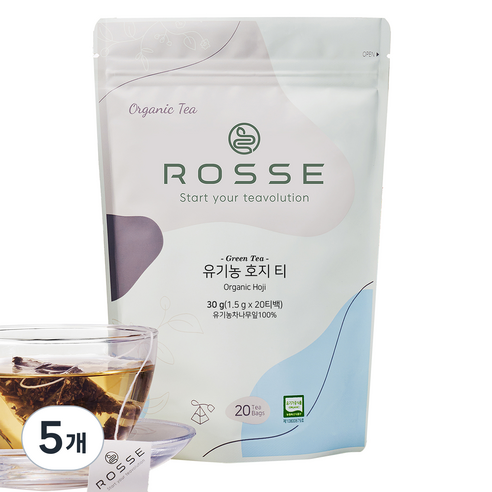 로쎄 유기농 호지 티, 30g, 20개입, 5개